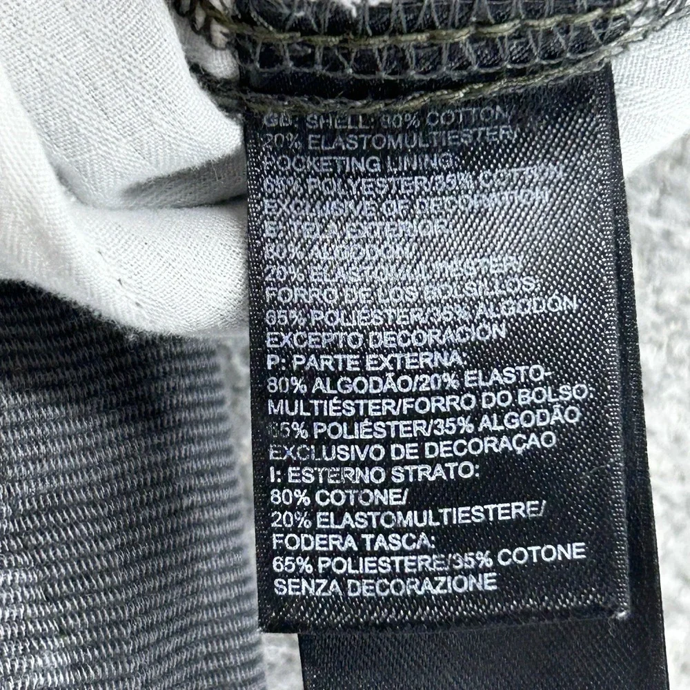 The North Face Narrows Striped Shorts Chinos Men Sz‎ 38 Black Gray Casual Summer